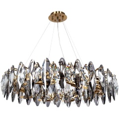 Изображение товара Подвесная люстра Divinare Ophelia 7203/17 LM-12 стиль модерн латунь стекло