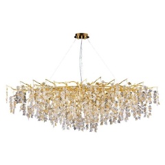 Изображение товара Подвесная люстра Divinare Salice 3136/01 SP-13 для гостиной модерн стекло золото