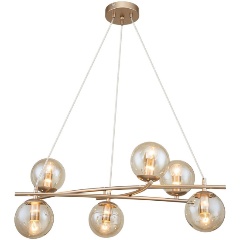 Изображение товара Подвесная люстра Escada Balance 1119/6S Gold для гостиной стиль модерн