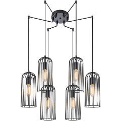 Изображение товара Подвесная люстра Escada Phoenix 10198/6 черный металл стиль скандинавский