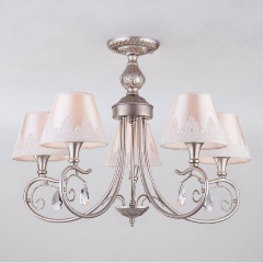 Изображение товара Потолочная люстра Eurosvet 60069/5 в серебре для спальни