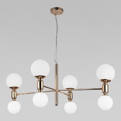 Изображение товара Подвесная люстра Eurosvet Bubble 30182/8 золото для спальни арт-деко 8 ламп