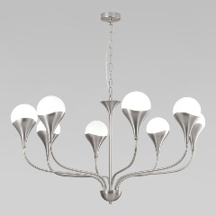 Изображение товара Подвесная люстра Eurosvet Calyx 60169/8 никель
