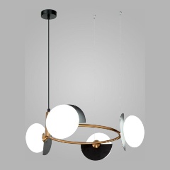 Изображение товара Подвесная люстра Eurosvet Moity 70150/4 черный/латунь