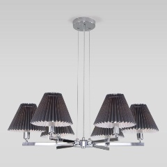 Изображение товара Подвесная люстра Eurosvet Peony 60136/6 хром/графит