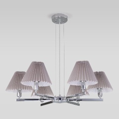 Изображение товара Подвесная люстра Eurosvet Peony 60136/6 хром/серый