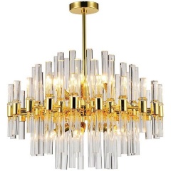 Изображение товара Люстра Favourite Сelebratio 2205-10P для гостиной стиль модерн золотая стеклянные плафоны