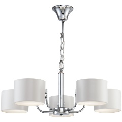 Изображение товара Подвесная люстра Freya Anita FR5012PL-05CH стиль модерн для спальни 5 ламп накаливания