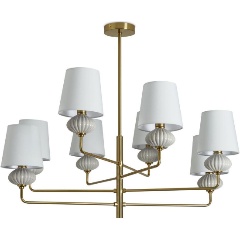 Изображение товара Подвесная люстра Freya Ceramics FR2029PL-08BS для гостиной стиль модерн