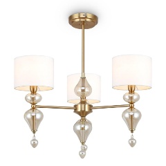 Изображение товара Подвесная люстра Freya Raise FR5369CL-03BS для гостиной стиль модерн 3 лампы 40 Вт