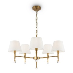 Изображение товара Подвесная люстра Freya Rosemary FR5190PL-05BS2 стильная для спальни американский дизайн