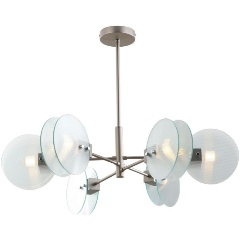 Изображение товара Подвесная люстра iLamp Panorama 15598-6 SN+CL