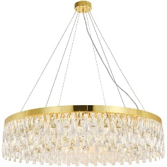 Изображение товара Люстра подвесная Indigo Anna V12029/18P Gold с хрусталем 18 ламп