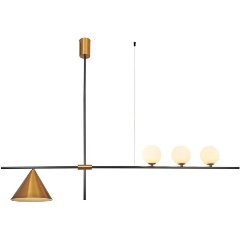 Изображение товара Подвесная люстра Indigo Breve 4 лампы стиль современный стекло металл IP20