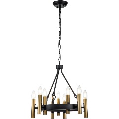 Изображение товара Подвесная люстра Indigo Cero 13009/9P Black V000207 для гостиной стильная с 9 лампами