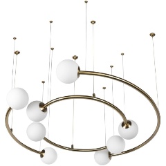 Изображение товара Люстра Loft IT Infinite 10155/800 Gold под стеклянными плафонами для гостиной