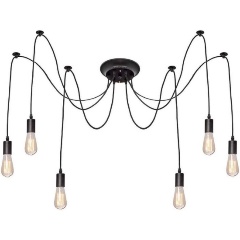 Изображение товара Подвесная люстра Loft IT Loft1162/6 стиль лофт черный для кафе ресторанов