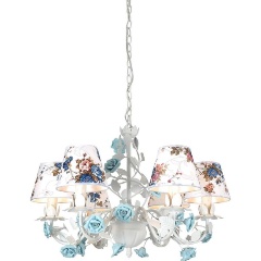 Изображение товара Подвесная люстра Lucia Tucci Fiori Di Rose 108.6 6 ламп прованс цветная Италия