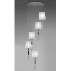 Изображение товара Подвесная люстра Mantra Tiffany 3857 стиль арт-деко 10 ламп белая крупная