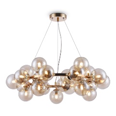 Изображение товара Подвесная люстра Maytoni Dallas MOD548PL-25G янтарная для больших залов