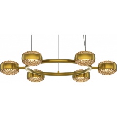 Изображение товара Подвесная LED люстра Maytoni Mind MOD299PL-L60BS3K для гостиной стиль модерн