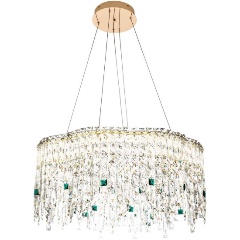 Изображение товара Подвесная люстра Modelux ML.2317.700 GD - золотая светодиодная люстра