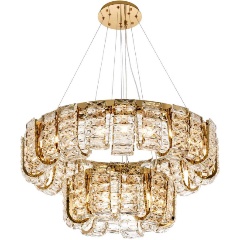 Изображение товара Подвесная люстра Modelux ML.755.36 GD стиль модерн золотая светодиодная 36 ламп