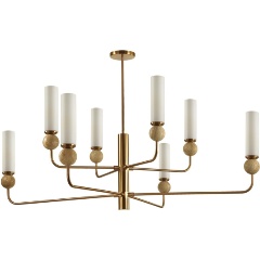 Изображение товара Подвесная люстра Odeon Light Midcent Lolla 6625/8 для гостиной стиля эко с 8 лампочками