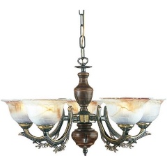 Изображение товара Подвесная люстра Reccagni Angelo L 2801/5 стиль кантри для гостиной 5 ламп IP20