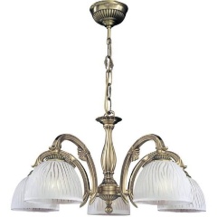 Изображение товара Подвесная люстра Reccagni Angelo L 5650/5 для гостиной 5 ламп белая Италия