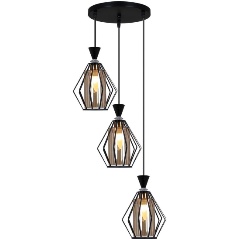 Изображение товара Подвесная люстра Reluce 00305-0.9-03 BK+WH