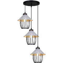 Изображение товара Подвесная люстра Reluce 02513-0.9-03 BK+WH