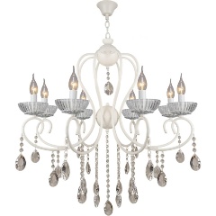 Изображение товара Подвесная люстра Reluce 04461-0.4-08 классика 8 ламп металлическая белая