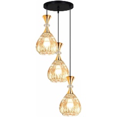 Изображение товара Подвесная люстра Reluce Amber 3 лампы ретро стиль для кухни