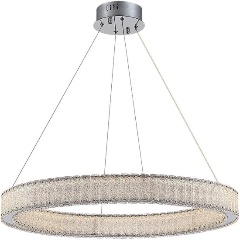 Изображение товара Светодиодная люстра в стиле модерн с хромовым оформлением 40 Вт