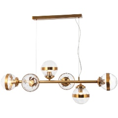 Изображение товара Подвесная люстра Stilfort Sogno 2134/05/06P стиль модерн 6 ламп прозрачное стекло