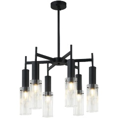 Изображение товара Подвесная люстра Stilfort Wunder 2160/02/06P для гостиной модерн черный стекло
