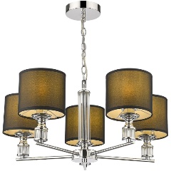 Изображение товара Подвесная люстра Velante 293-123-05 стиль модерн 5 ламп черная