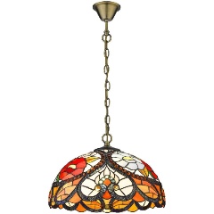 Изображение товара Подвесная люстра Velante 827-806-02 с разноцветными стеклянными плафонами