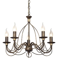 Изображение товара Подвесная люстра Vitaluce V1034/5 бронзовая для гостиной классика