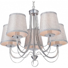 Изображение товара Подвесная люстра Vitaluce V1866-9/5 классика хром текстиль 540 мм