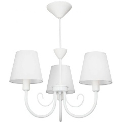 Изображение товара Люстра на штанге Vitaluce V3325/3 для гостиной классика белая 3 лампочки