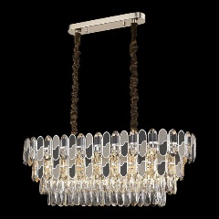 Изображение товара Подвесная люстра Wertmark Cordelia WE132.14.303 золотая хрусталь модерн