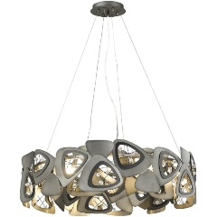 Изображение товара Подвесная люстра Wertmark Konni WE242.12.023 для гостиной, серый цвет