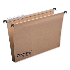 Изображение товара Подвесная папка Brauberg, А4, картон, 10 шт/уп, коричневая
