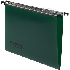 Изображение товара Подвесная папка Brauberg, А4, пластик, 5 шт/уп, зеленая