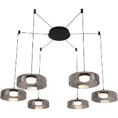 Изображение товара Подвесная светодиодная люстра Favourite Platta 4490-6P современный дизайн