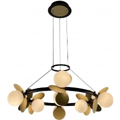 Изображение товара Подвесная светодиодная люстра iLedex Savage C4641-9 MBK+SGD