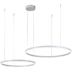 Изображение товара Подвесная светодиодная люстра Indigo Galass 14001/2P White V000029L