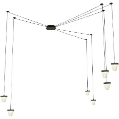 Изображение товара Подвесная светодиодная люстра Lussole Loft Littlerock LSP-7096 стиль хай-тек для гостиной